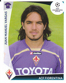 Juan Manuel Vargas Fiorentina samolepka UEFA Champions League 2009/10 #318